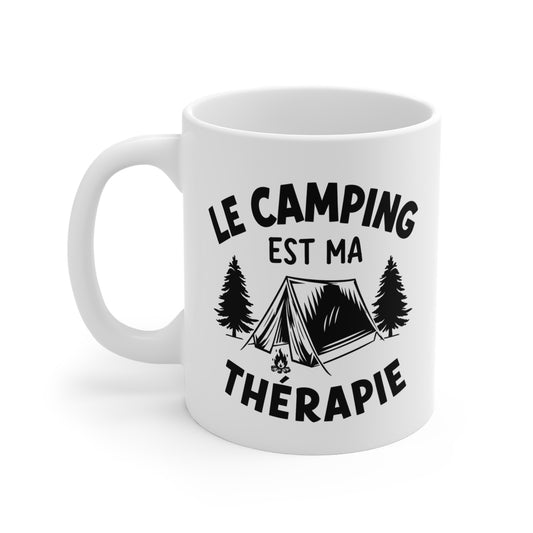Mug Camping Homme et Femme – Tasse Campeur Passion Plein Air Nature – Idée Cadeau Camping Caravane Tente Randonnée Vacances – Anniversaire Noël 325 ml