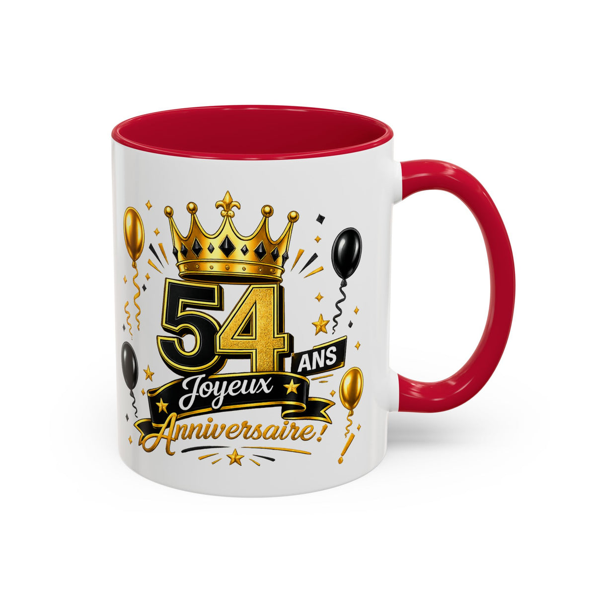 Mug Joyeux 54 Ans – Tasse Anniversaire 54 Ans – Cadeau Original pour Femme Homme – Idée Cadeau 54e Anniversaire