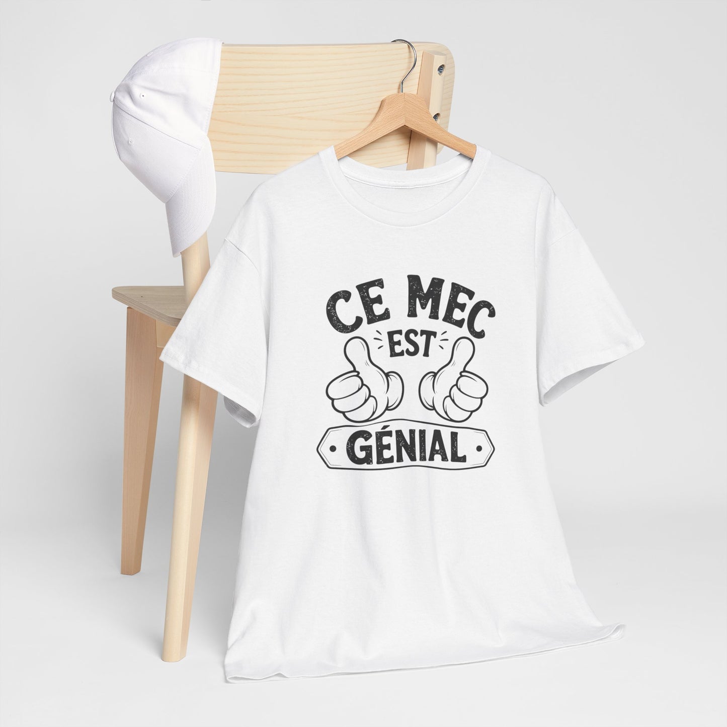 T-Shirt Ce Mec Est Génial – Cadeau Humour Homme Papa Collègue – Tee Shirt Drôle Anniversaire Fête