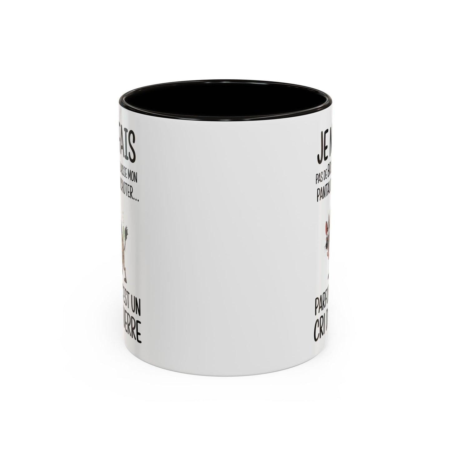 Tasse Je Ne Fais Pas De Bruit Je Laisse Mon Pantalon Chuchoter – Mug Humour Hyène – Cadeau Blague Adulte 325ml