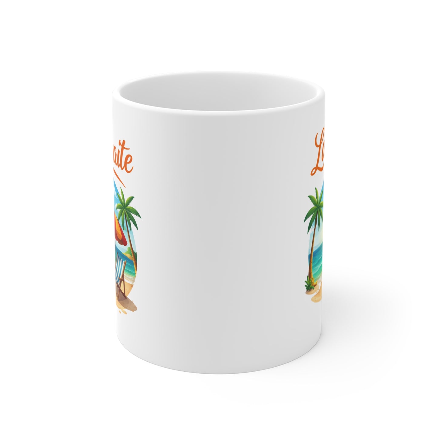 Tasse Retraite Plage – Mug La Retraite Soleil Mer Transat – Cadeau Départ Retraite 325ml