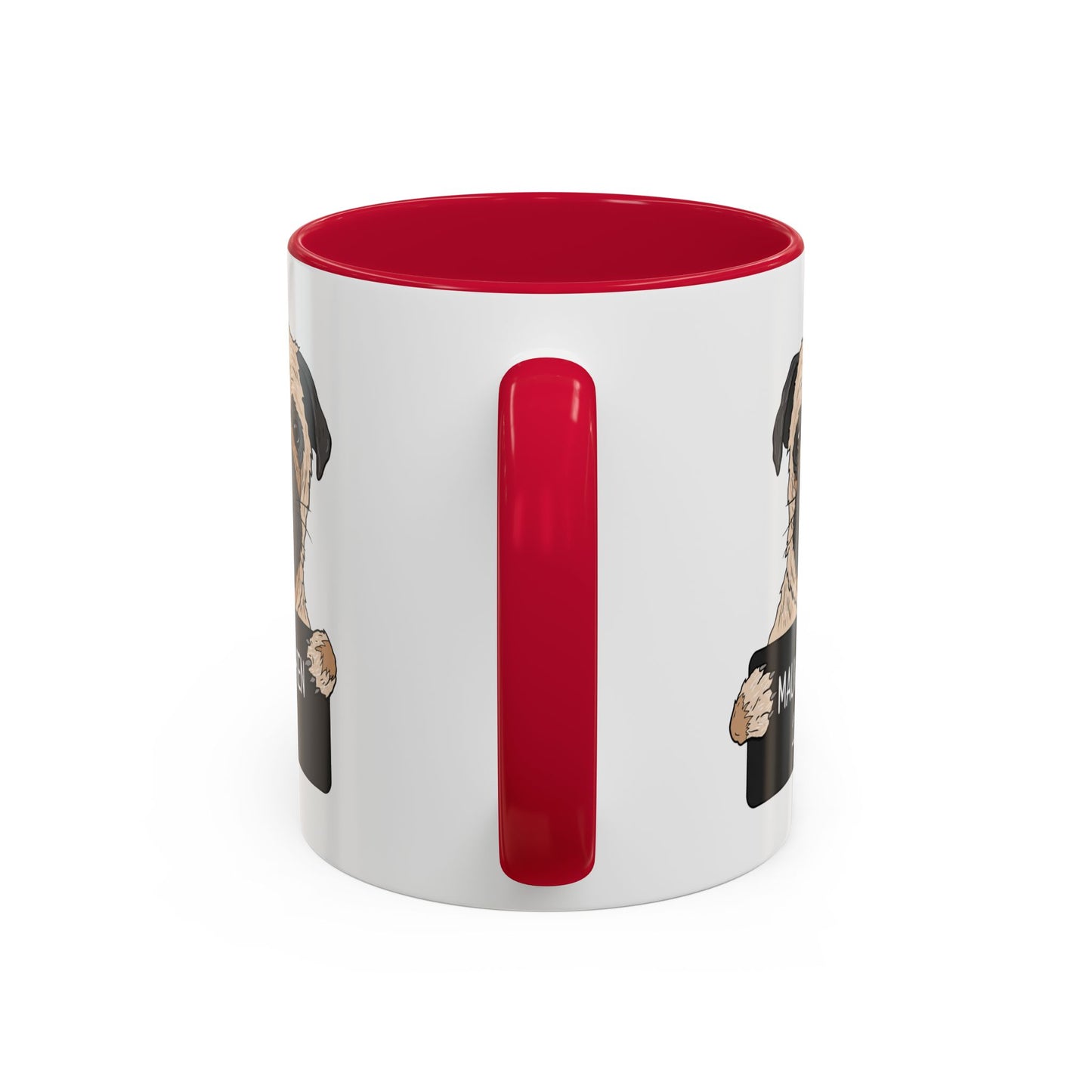Mug Carlin Humoristique – Tasse Originale pour Propriétaire d’Animal – Idée Cadeau Drôle Homme et Femme – 325 ml Noir Bleu Rouge