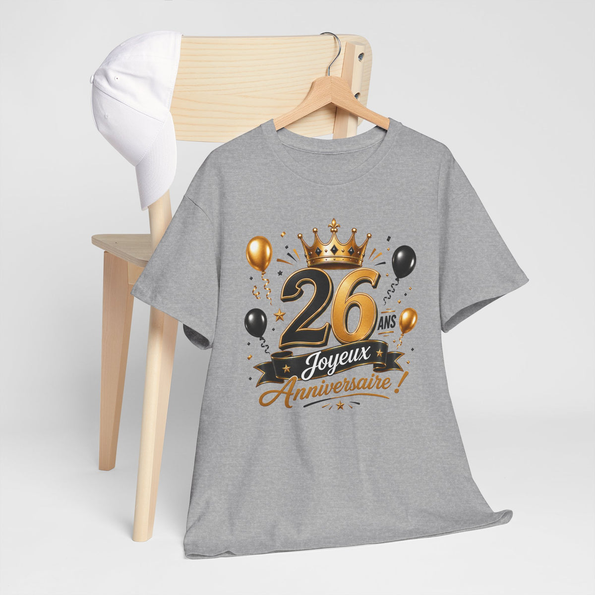 Tee Shirt Anniversaire 26 Ans Homme et Femme Joyeux Anniversaire Cadeau 26 Ans Idée Cadeau Adulte