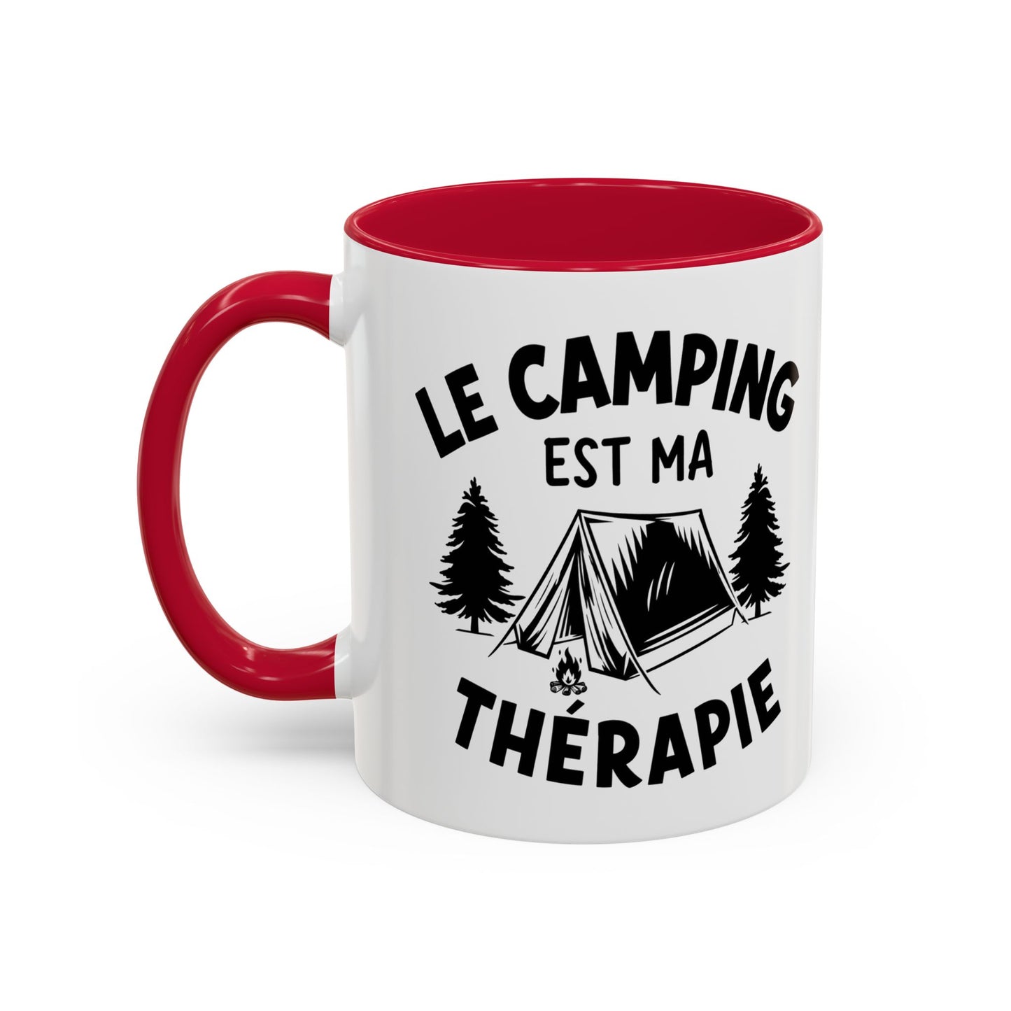 Tasse Camping Homme et Femme – Le Camping est ma Thérapie – Mug Humour Nature Plein Air – Cadeau Original pour Campeur – 325 ml
