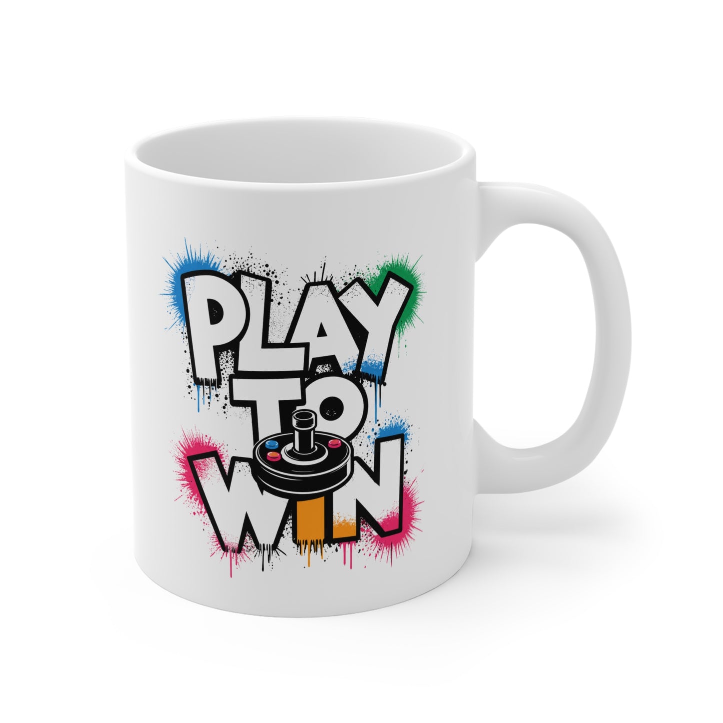 Mug Gaming Homme et Femme – Gamer Jeu Vidéo Manette Arcade Rétro – Cadeau Original pour Joueur Passionné de Jeux Vidéo 325 ml