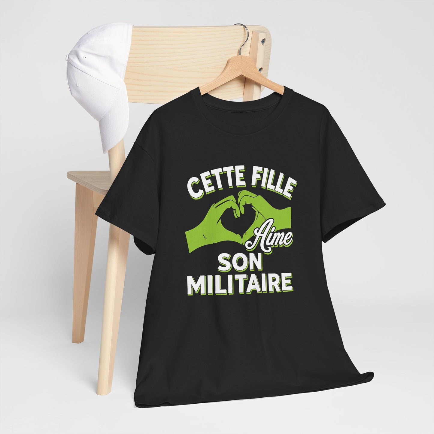 Tee Shirt Femme Militaire Couple Amour Humour Idée Cadeau Soldat Armée Conjoint