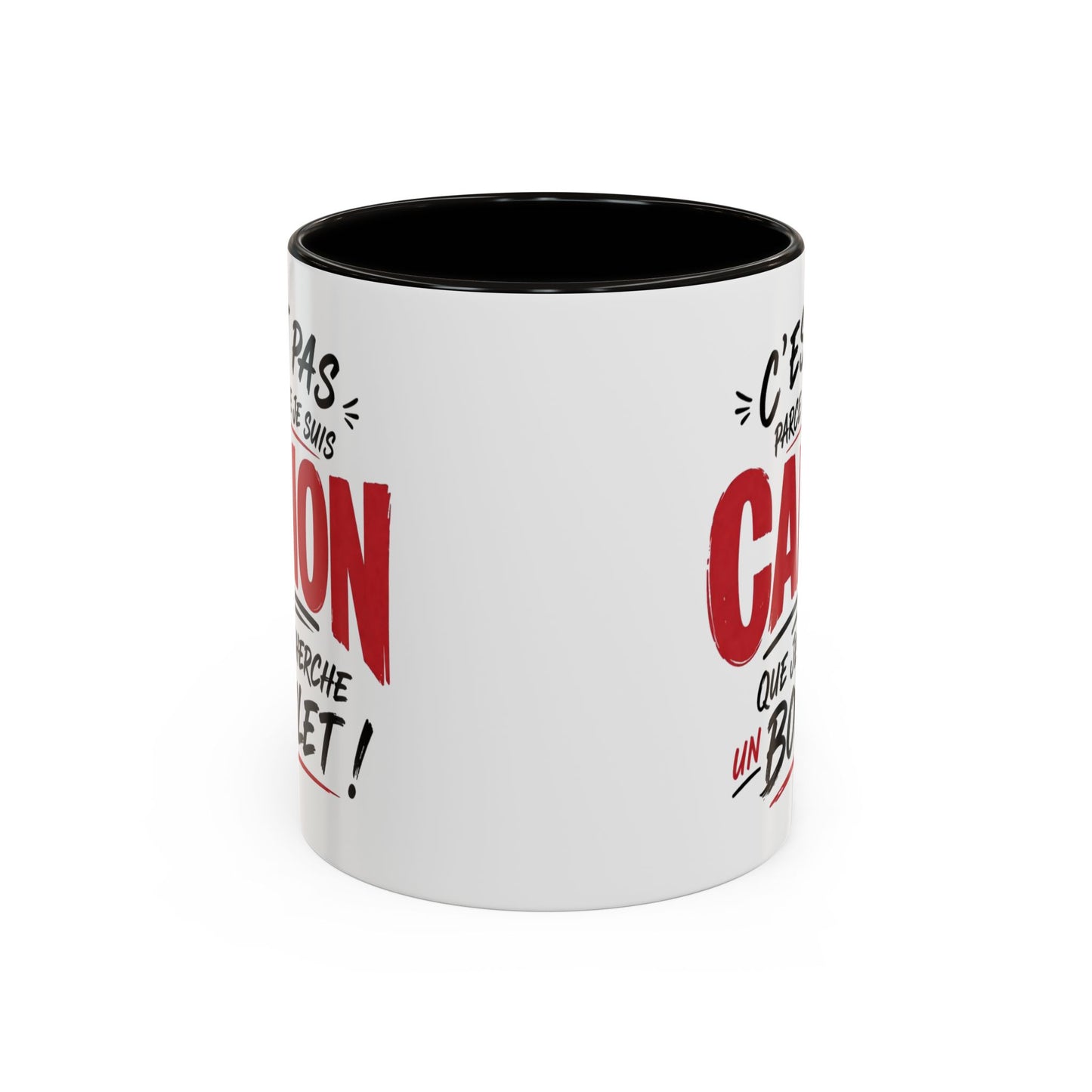 Mug Humour Femme Canon – Tasse Drôle Citation C’est Pas Parce Que Je Suis Canon Que Je Cherche Un Boulet – Cadeau Femme Original et Humoristique 325ml