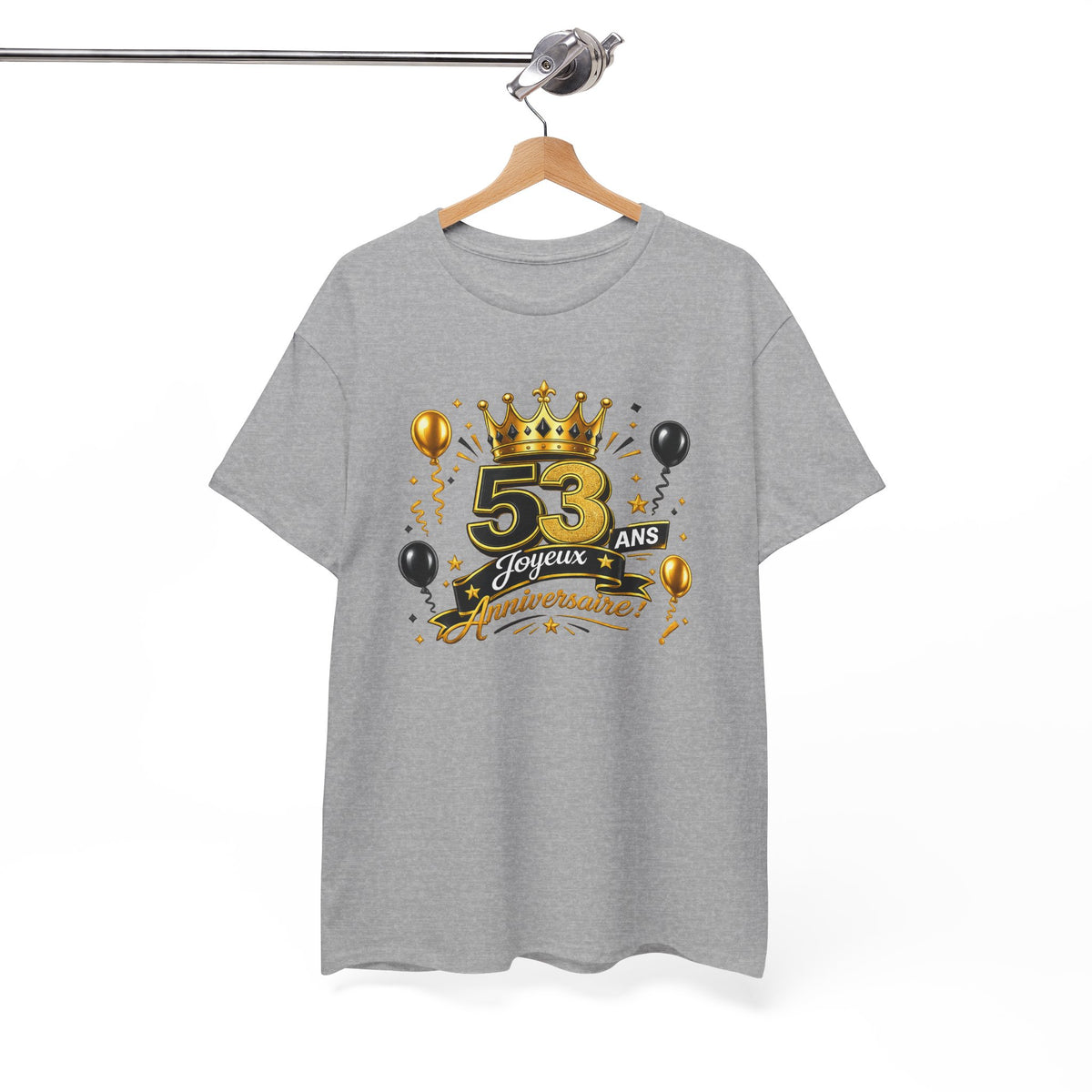 Tee Shirt Anniversaire 53 Ans Homme et Femme – Joyeux Anniversaire – Cadeau 53 Ans