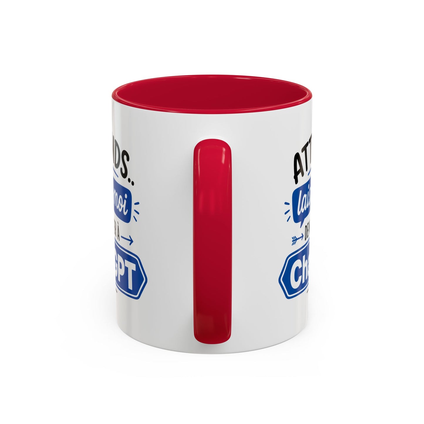 Tasse Attends Laisse-Moi Demander à ChatGPT – Mug Humour Intelligence Artificielle – Cadeau Geek 325ml