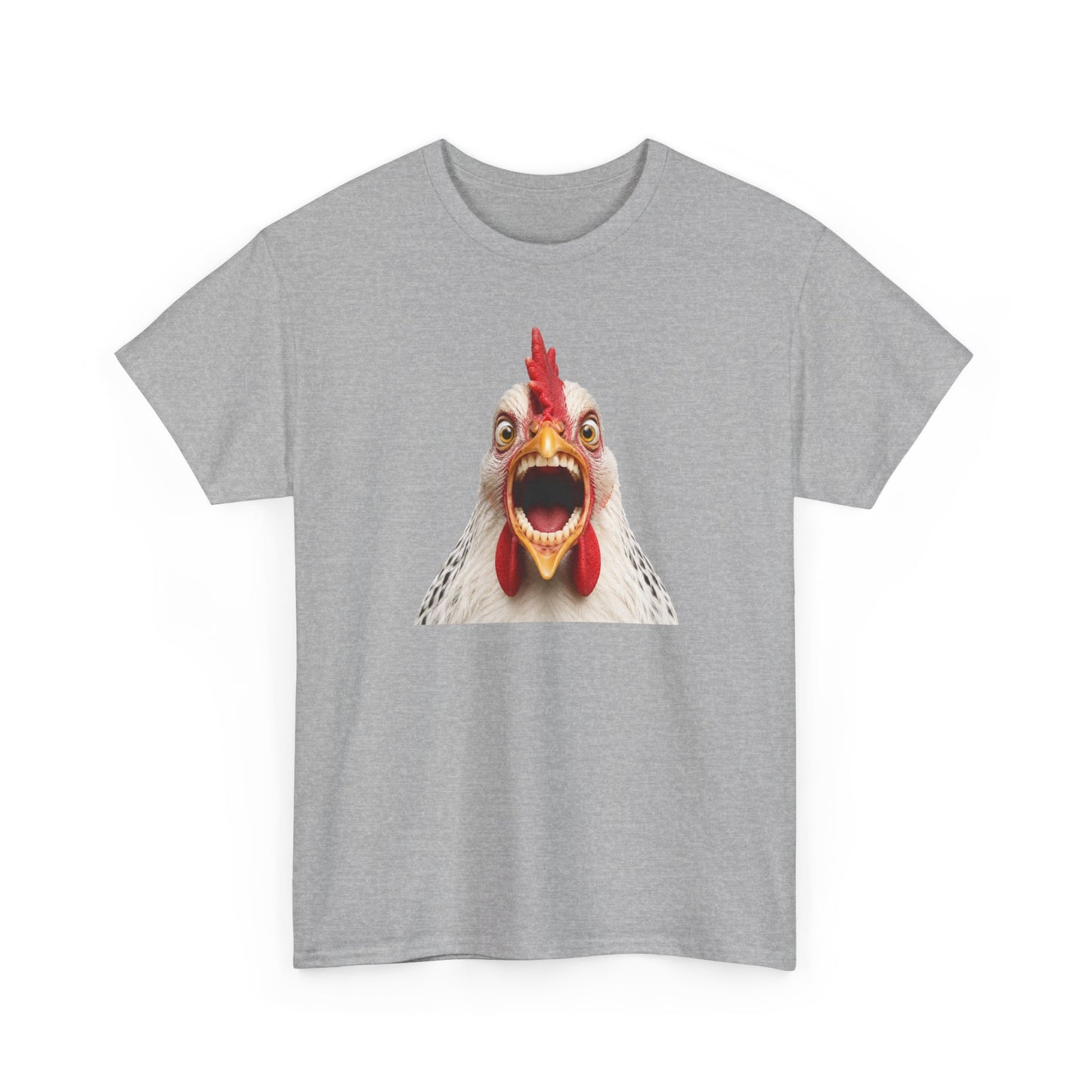 Tee-Shirt Humour Homme et Femme – Poule Drôle Expression Surprenante – Idée Cadeau Original Amateur Animaux Ferme Anniversaire