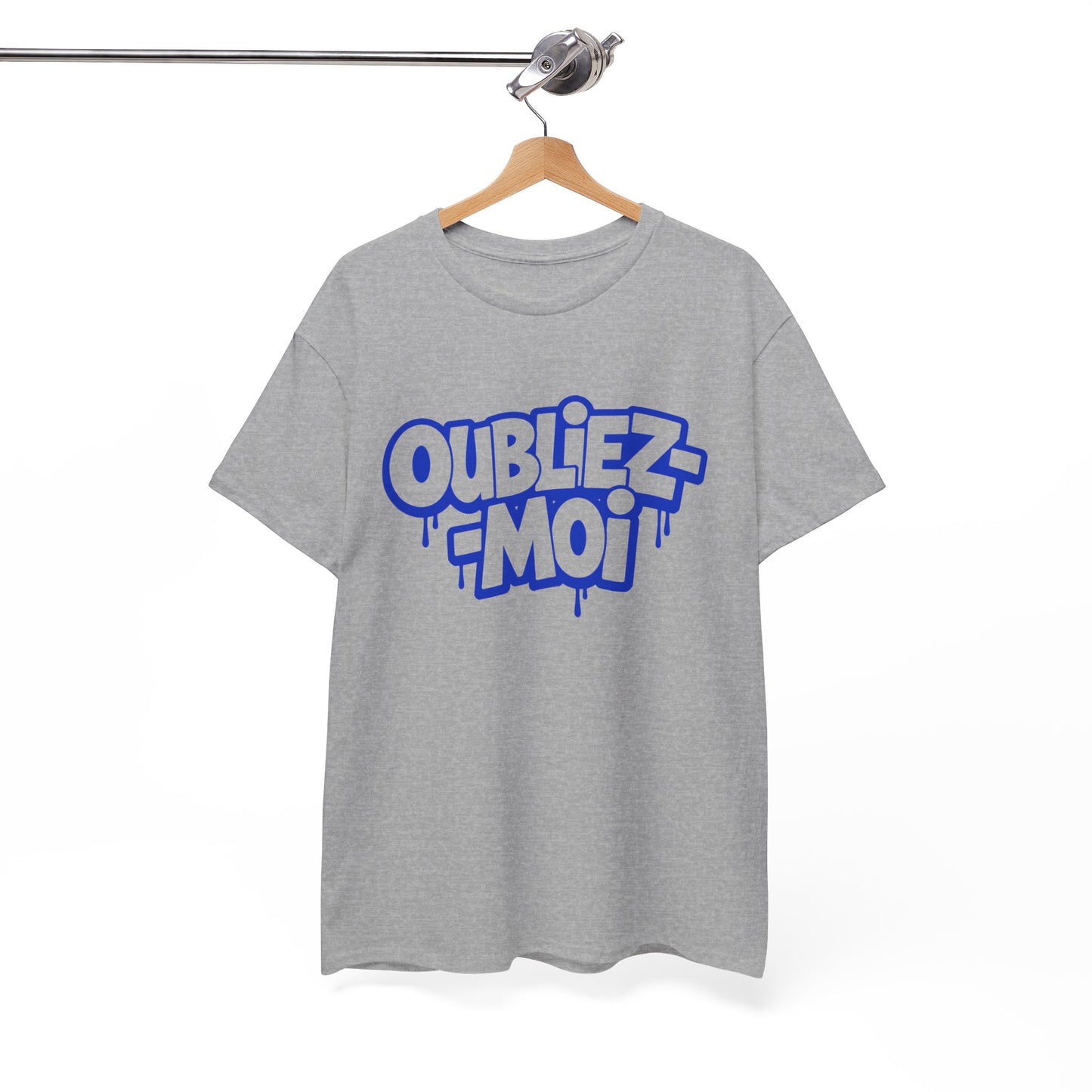 T-Shirt Oubliez Moi Homme Femme – Tee Shirt Graffiti Streetwear – Cadeau Style Urbain Noir Blanc Gris