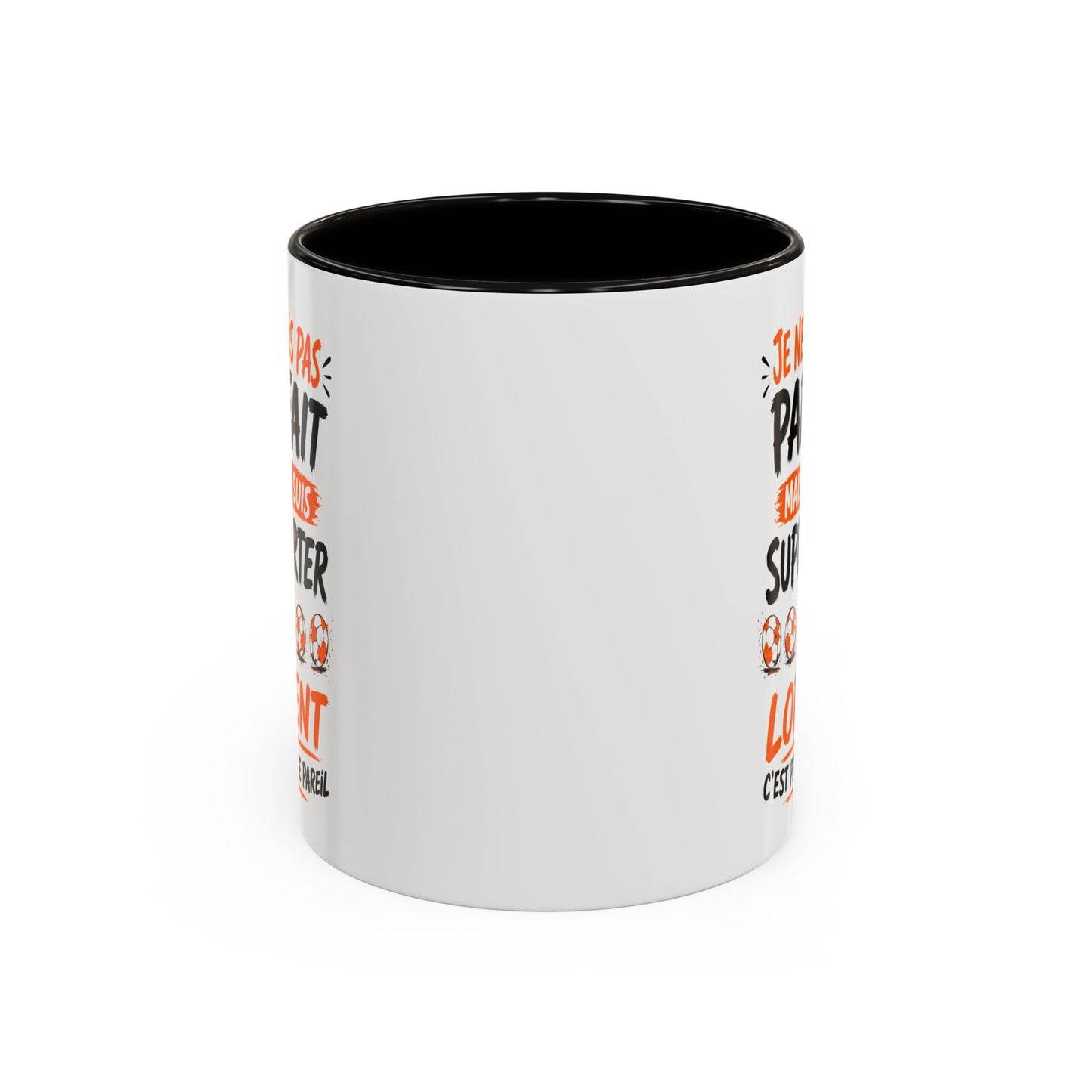 Tasse Je Ne Suis Pas Parfait Mais Je Suis Supporter de Lorient – Mug Humour Football Supporter – Cadeau Football 325ml