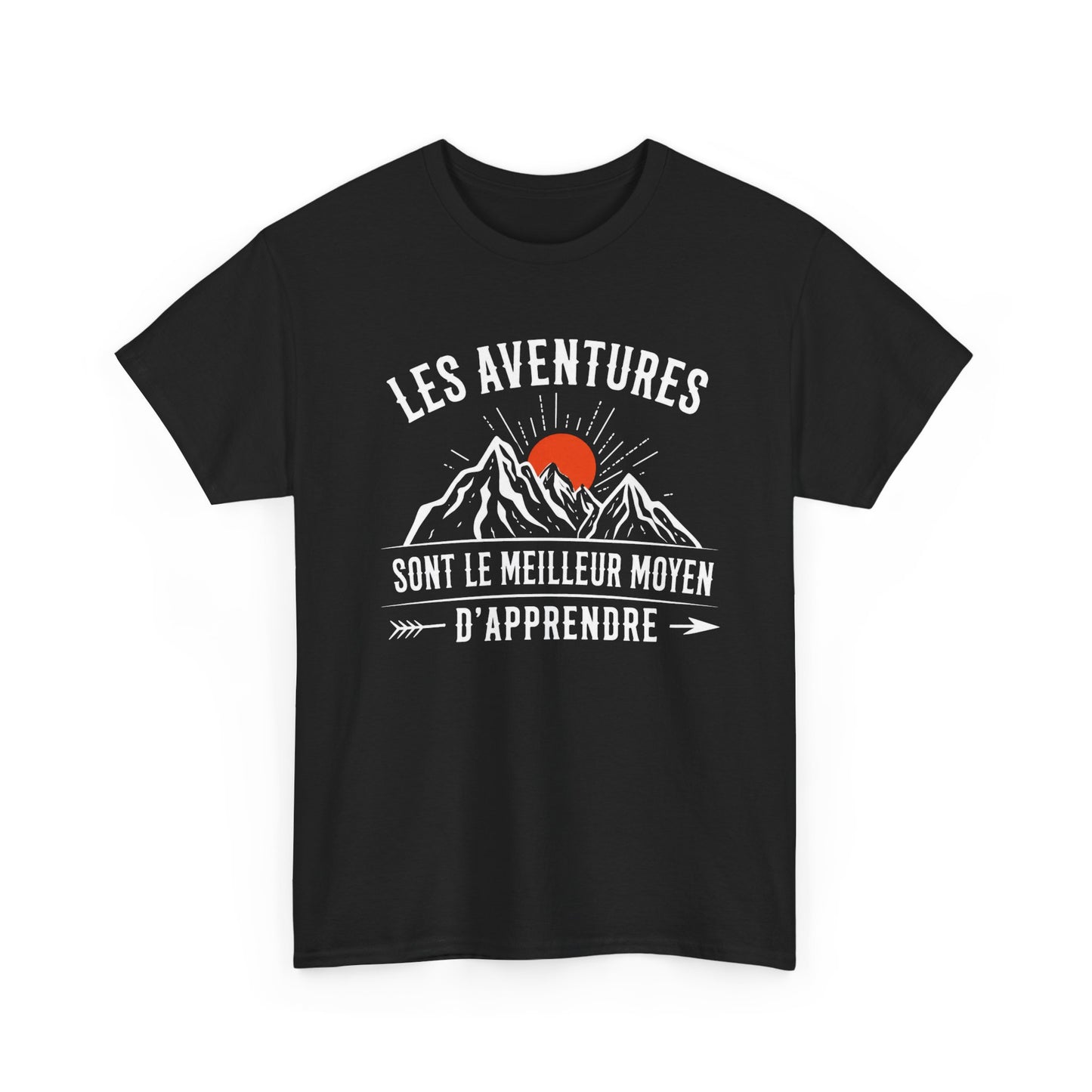 Tee Shirt Aventure Homme Femme – Montagne Nature Randonnée Voyage – Idée Cadeau Aventurier Randonneur Plein Air