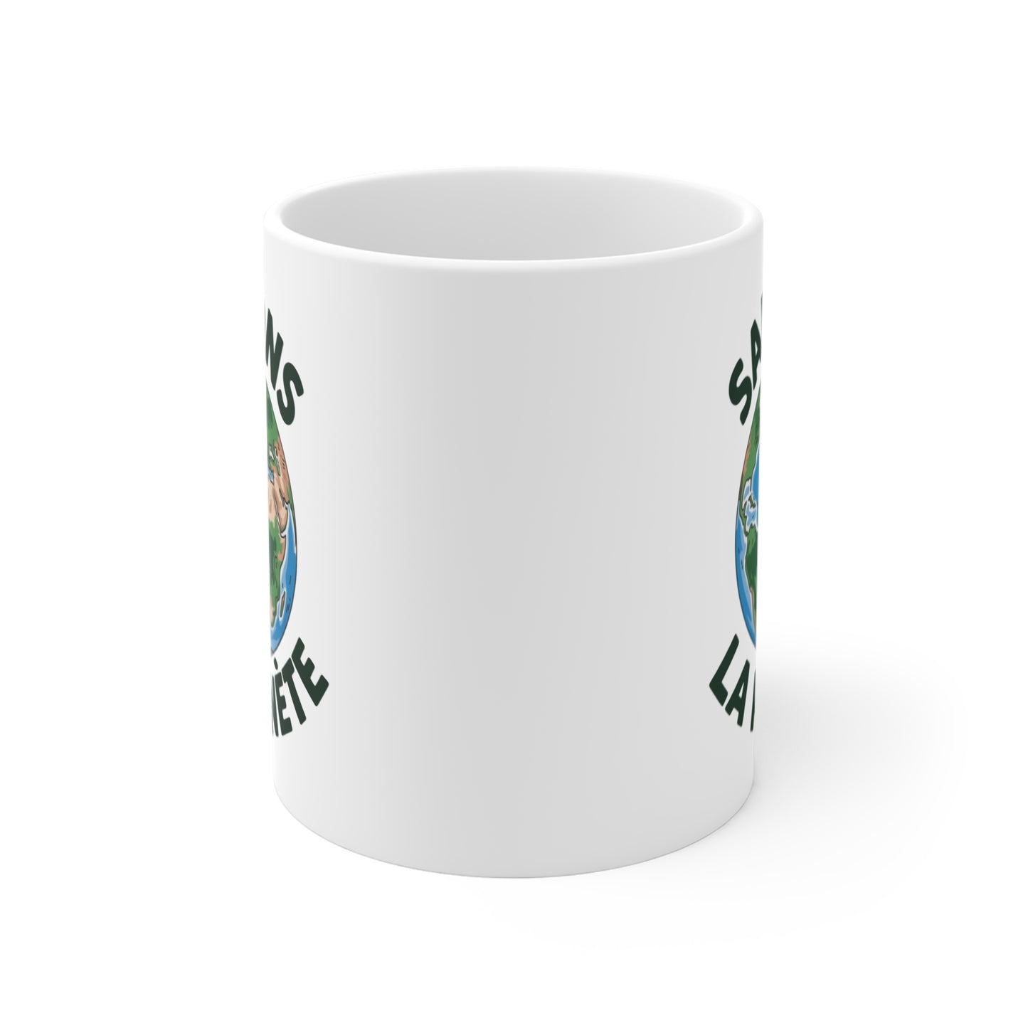 Mug Sauvons la Planète – Tasse Céramique 325ml Écologie Terre – Cadeau Écoresponsable