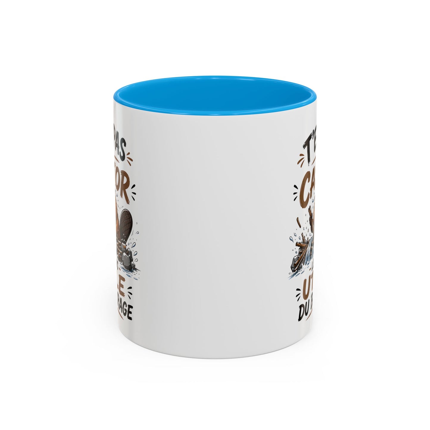 Tasse Humoristique Castor – T’es Pas le Castor le Plus Utile du Barrage – Mug Drôle Animal 325ml