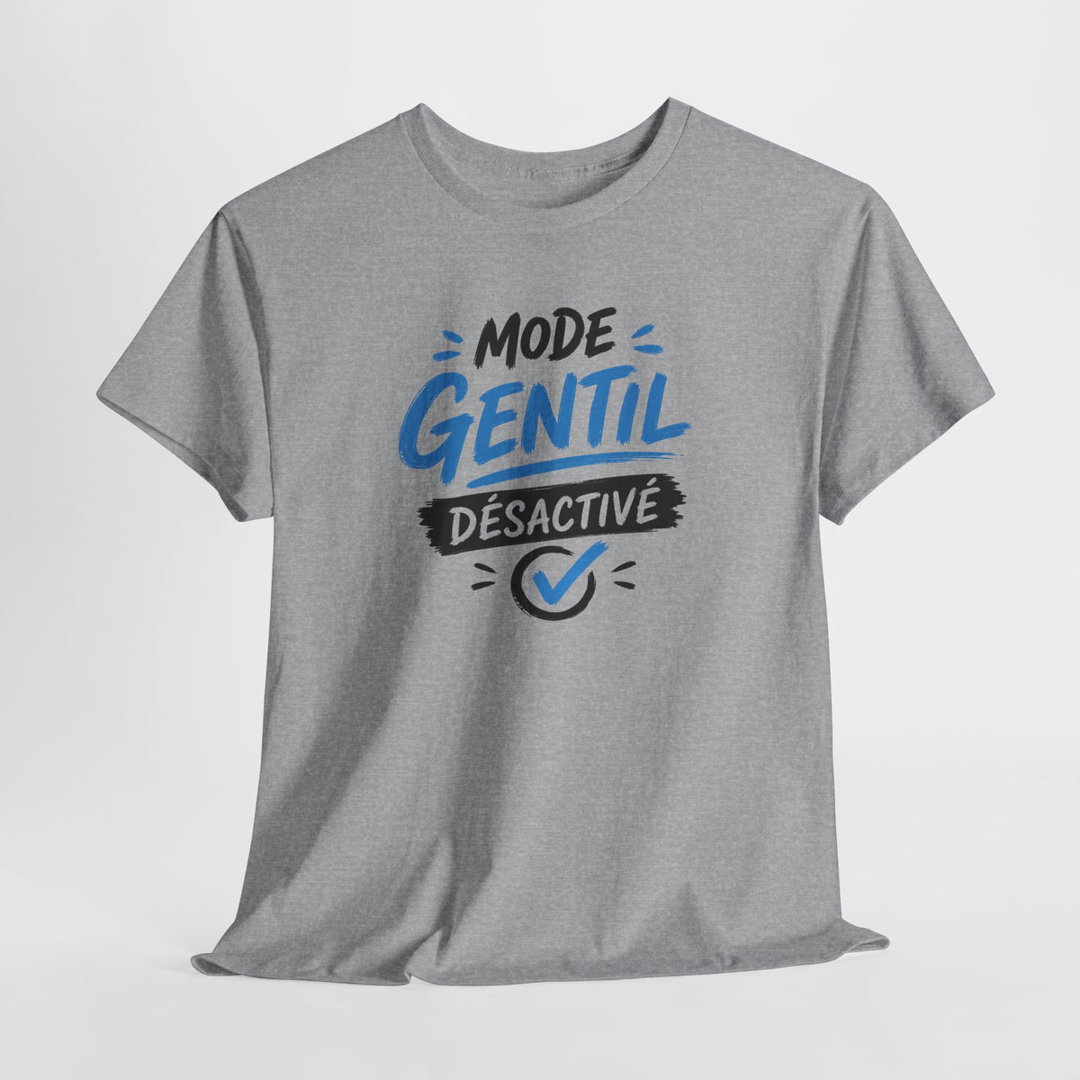 Tee Shirt Homme Mode Gentil Désactivé – T-Shirt Humour Homme Original – Idée Cadeau Homme