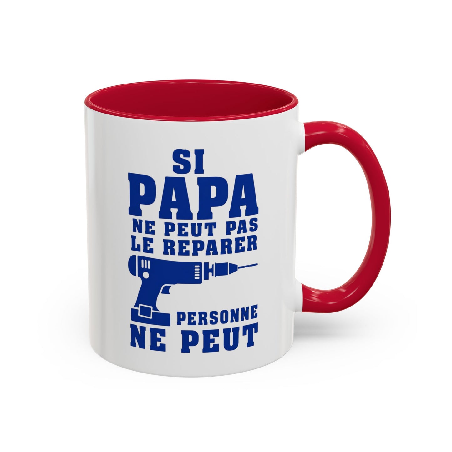 Mug Humour Papa Bricoleur – Si Papa Ne Peut Pas Le Réparer Personne Ne Peut – Tasse Drôle Cadeau Original Céramique 325ml