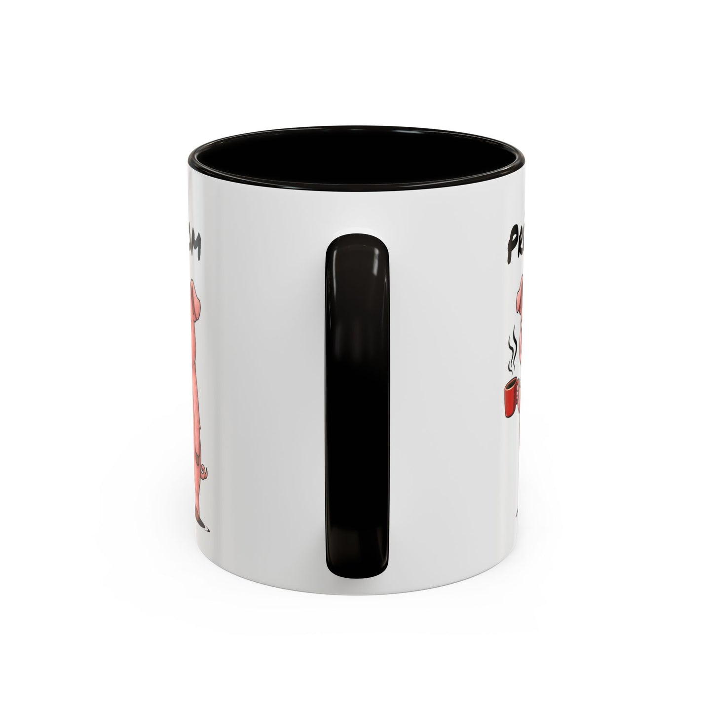 Tasse Cochon avec Café – Mug Animal Humoristique Fatigue – Illustration Cartoon 325ml