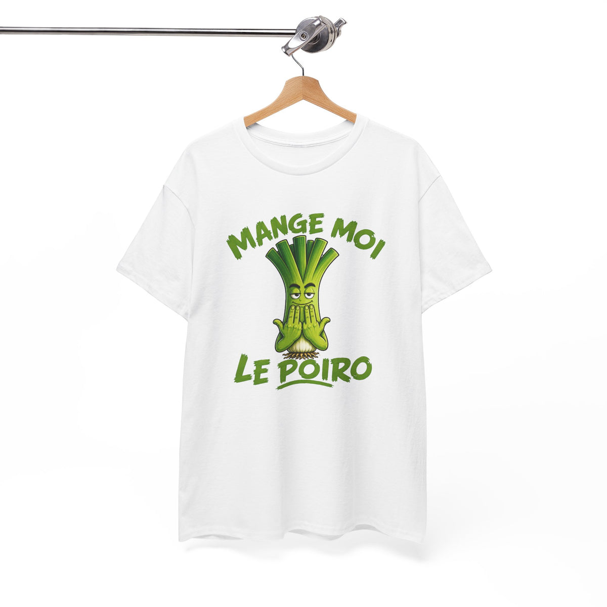 Tee Shirt Poireau JuL Humour Homme Femme – T-Shirt Drôle Légume Vert – Idée Cadeau Original