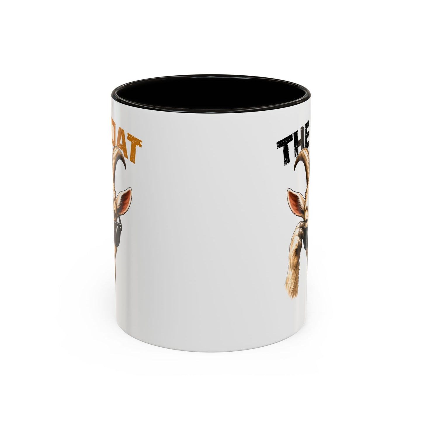 Tasse Humoristique Chèvre “The Goat” – Mug Animal Drôle et Stylé avec Lunettes – Cadeau Fun 325ml