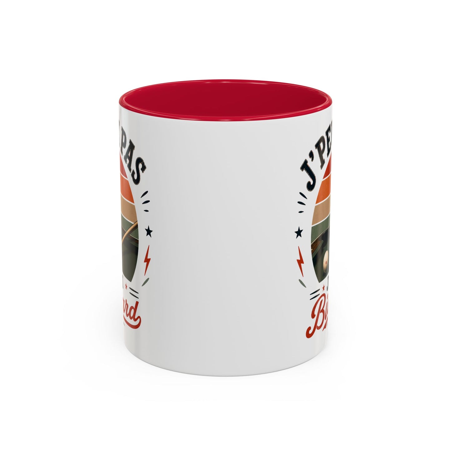 Tasse J’Peux Pas J’Ai Billard – Mug Humour Joueur de Billard Vintage – Cadeau Passion Billard 325ml