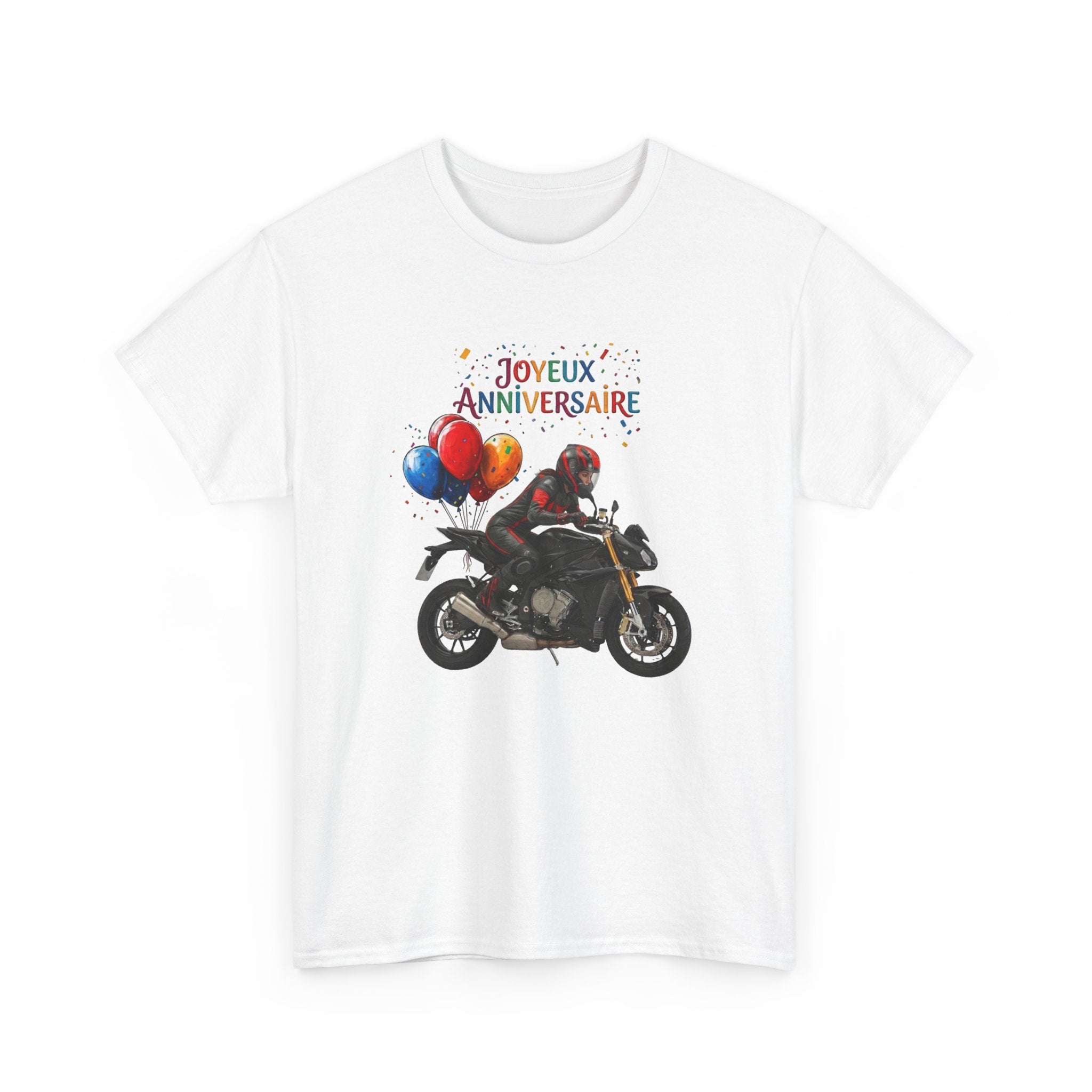 Tee Shirt Femme Anniversaire Motarde Moto Sportive Cadeau Original Passion Moto Motocycliste Biker