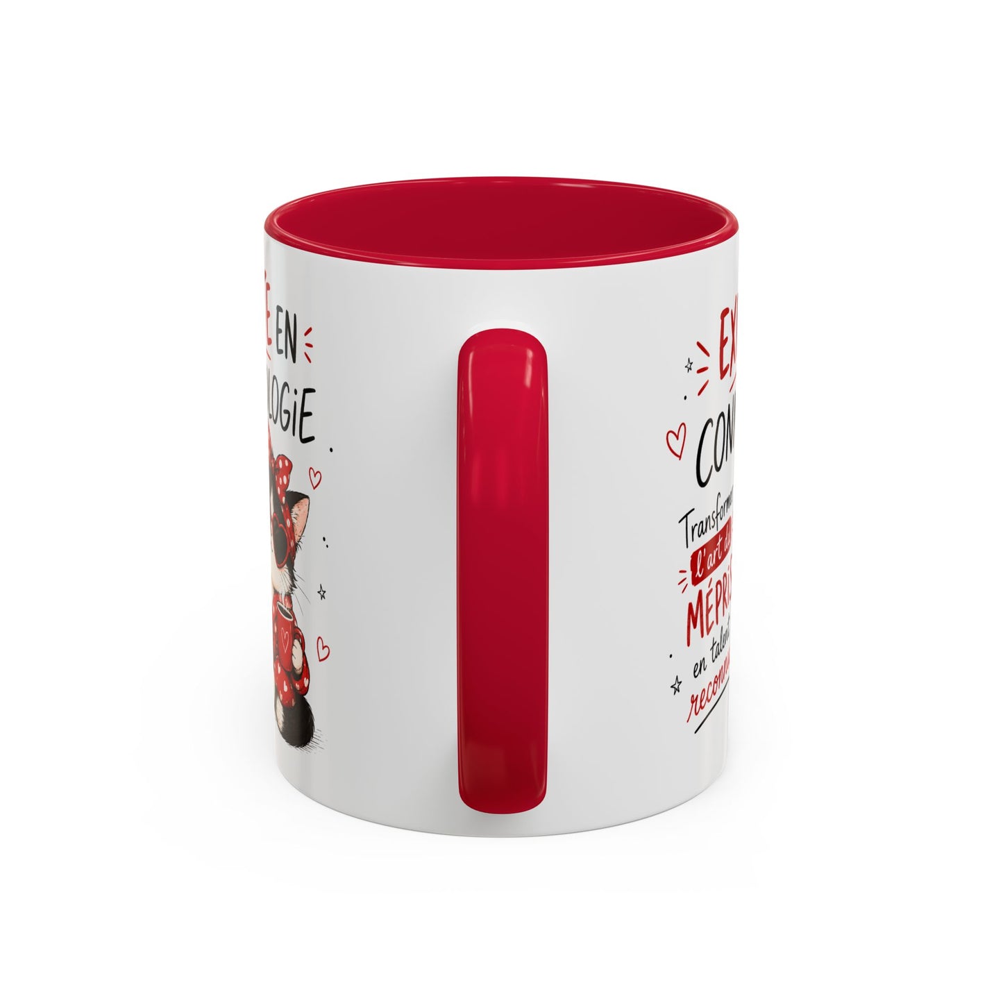 Tasse Experte en Connassologie – Mug Chat Humour Sarcastique – Cadeau Femme Drôle 325ml