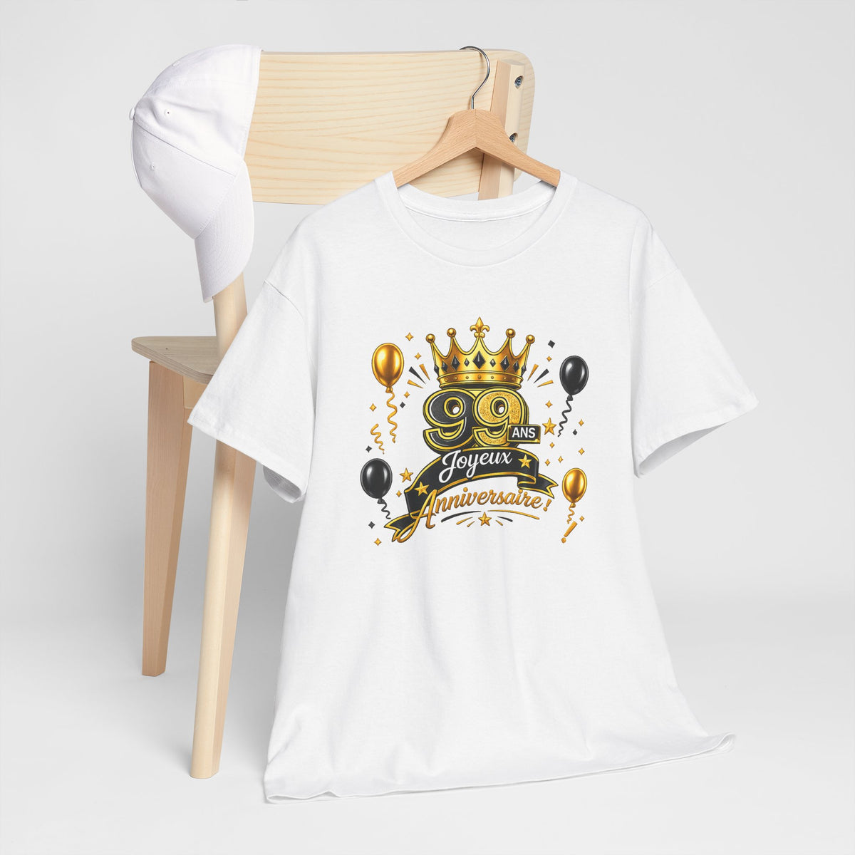 Tee Shirt Anniversaire 99 Ans Homme et Femme – Joyeux Anniversaire – Cadeau 99 Ans