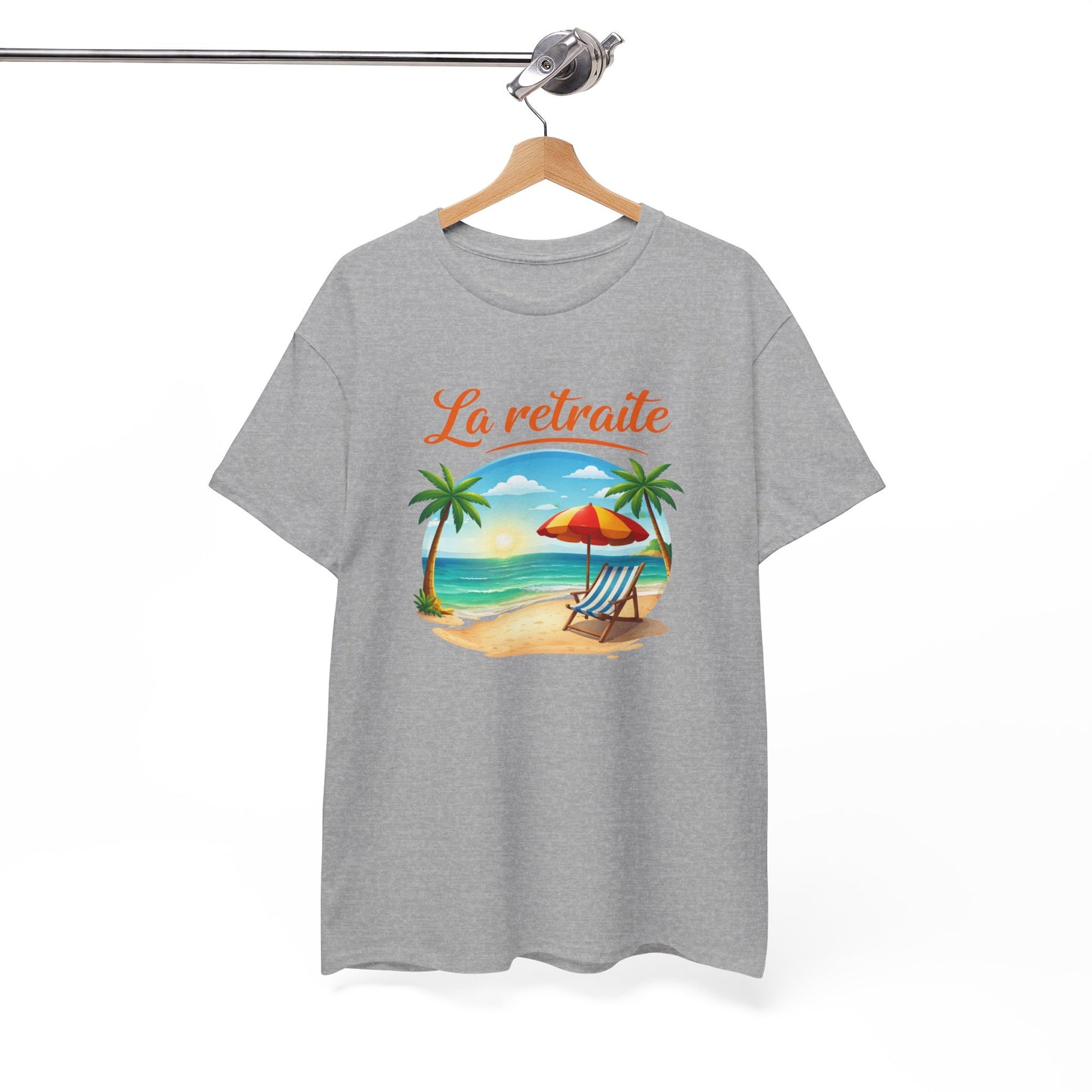 T-Shirt Retraite Vacances – La Retraite Soleil Plage Palmier – Cadeau Retraité Homme Femme Voyage