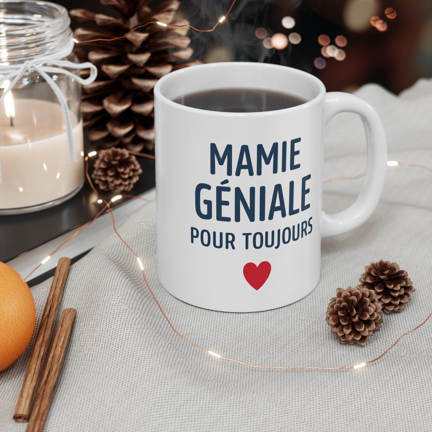 Tasse Mamie Géniale – Mug Message Amour Mamie – Cadeau Grand-Mère Original Fête des Grands-Mères 325ml