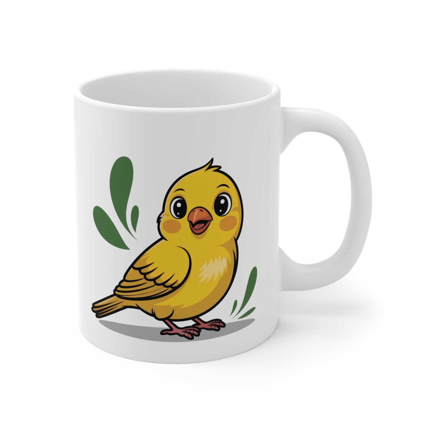 Mug Canari Jaune – Tasse Oiseau Mignon en Céramique 325ml – Design Cartoon Coloré