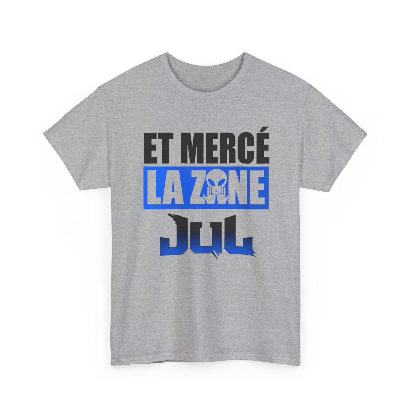 T-Shirt Merci La Zone Humour Rap Français Homme – Design Urbain Style Marseille – Tee Shirt Streetwear Fan Musique Urbaine Team Team JuL