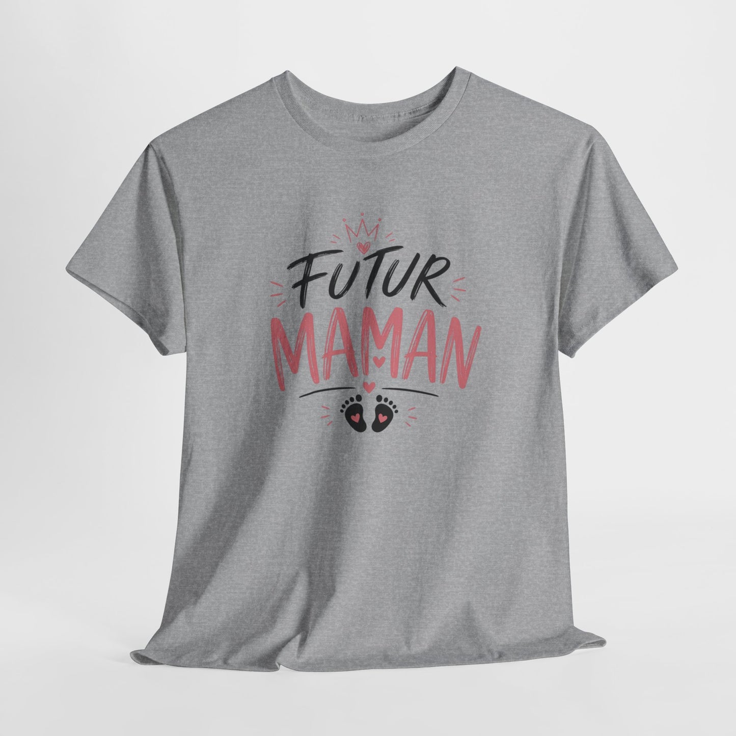 T-Shirt Femme Futur Maman – Tee Shirt Grossesse Cadeau Future Maman Bébé Naissance Idée Cadeau Femme Enceinte