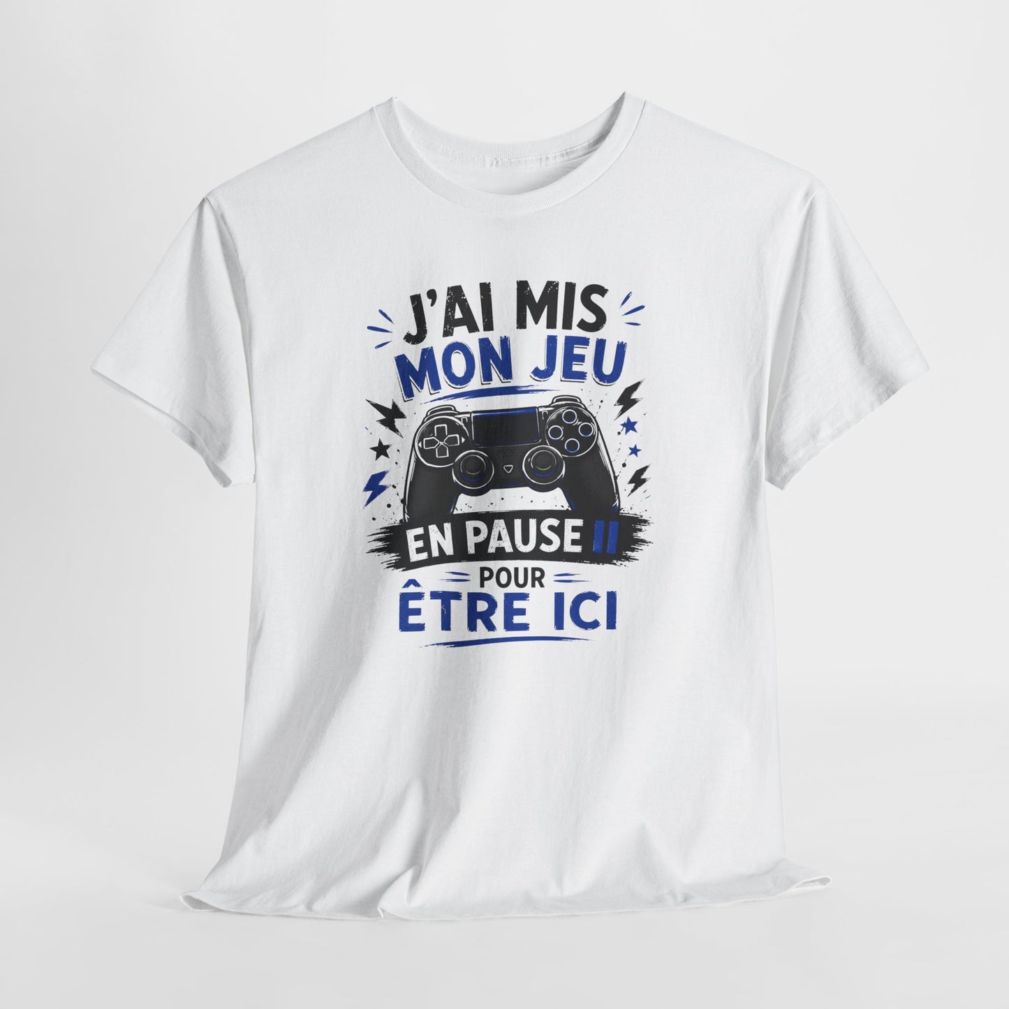Tee-Shirt Gamer Homme et Femme – Humour Gaming Manette Jeu Vidéo – Cadeau Original Geek Passionné de Jeux Vidéo