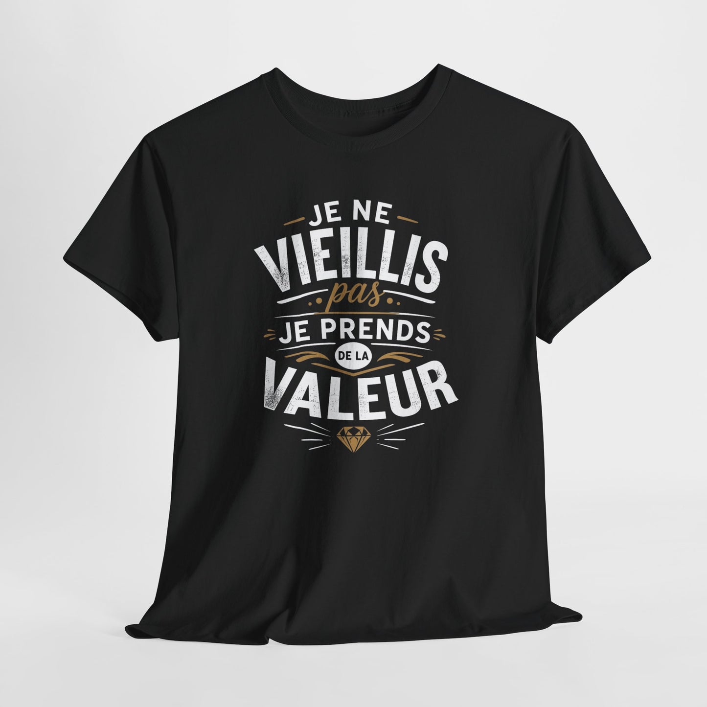 Tee-Shirt Homme Femme Anniversaire – Cadeau Humour Prend de la Valeur – Idée Cadeau Originale Adulte