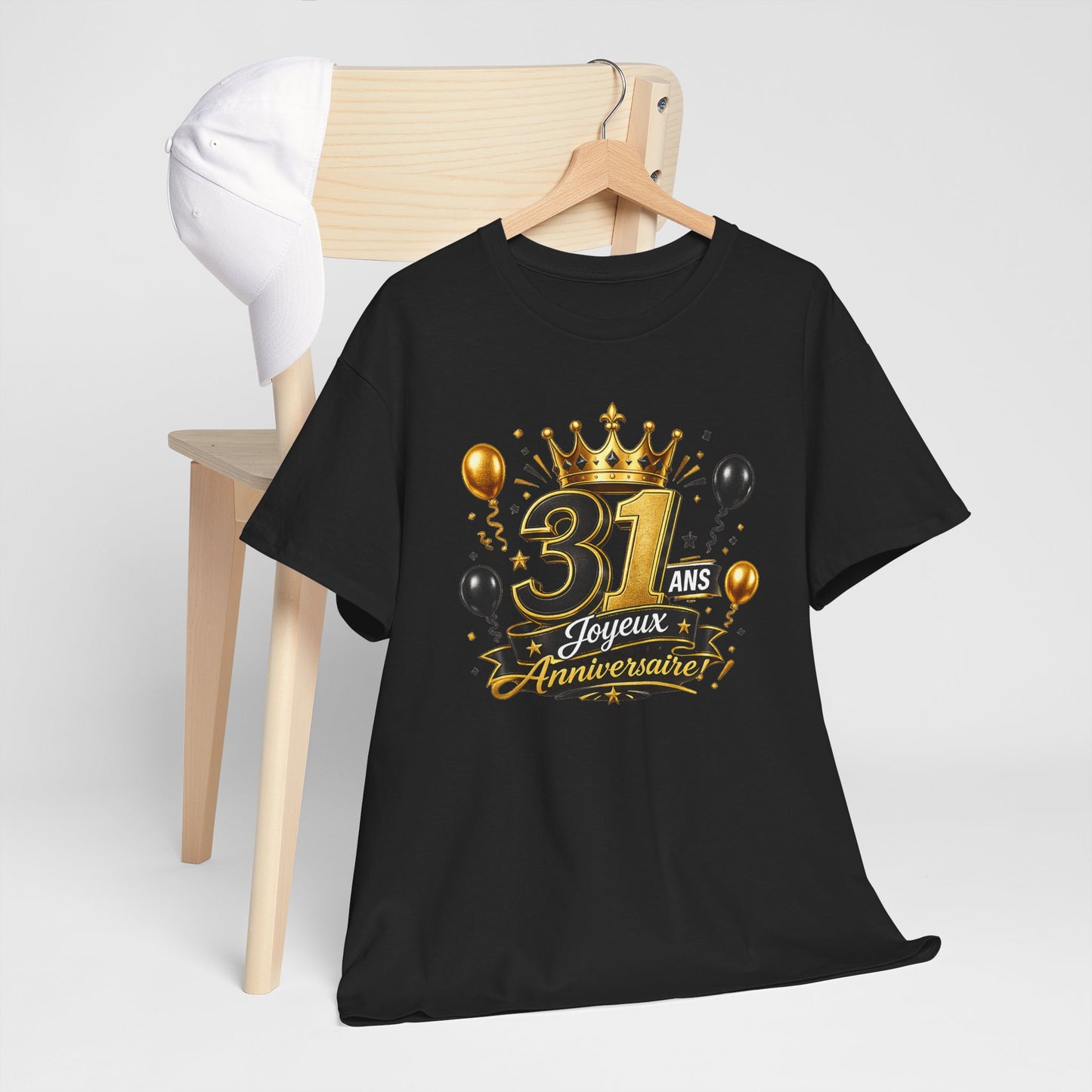 Tee Shirt Anniversaire 31 Ans Homme et Femme Joyeux Anniversaire Cadeau 31 Ans Idée Cadeau Adulte