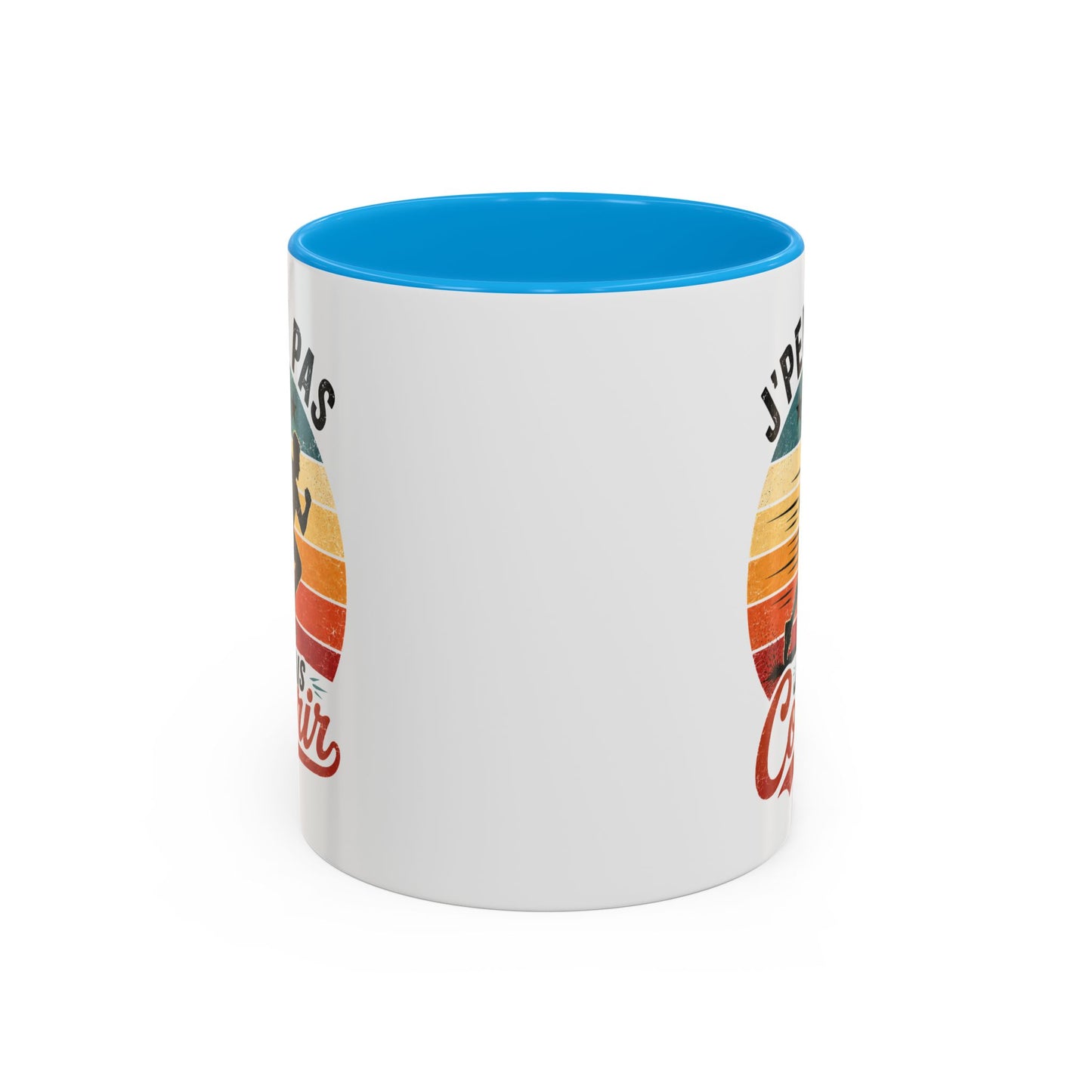 Tasse Homme J’Peux Pas J’Vais Courir – Mug Running Vintage Humoristique – Cadeau Coureur Sport Jogging 325ml