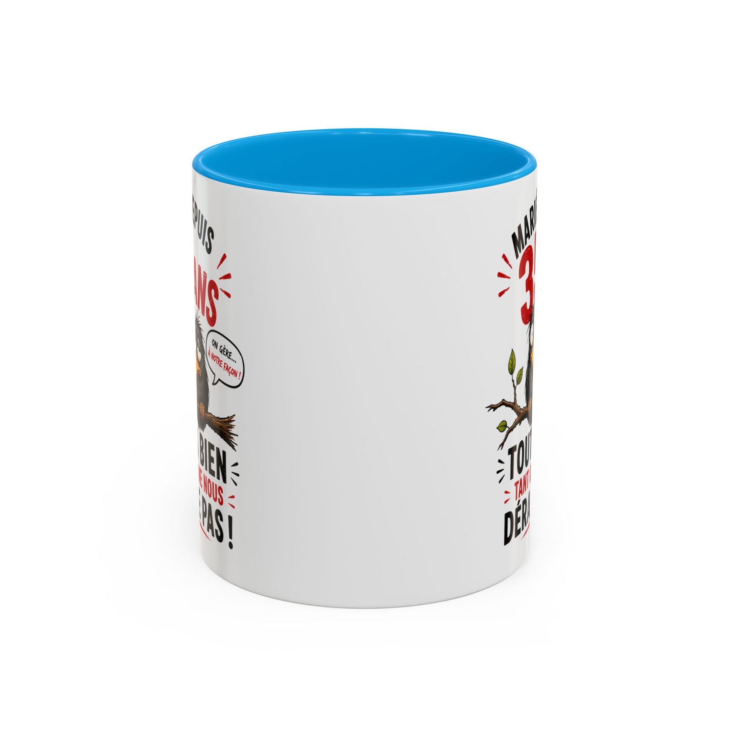 Tasse Mariés Depuis 35 Ans – Mug Humour Anniversaire de Mariage Homme Femme – Cadeau Couple 35 Ans de Mariage 325 ml