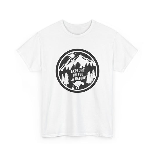 T-Shirt Chien Homme et Femme – Humour Promenade Randonnée Nature – Cadeau Propriétaire de Chien – Amoureux Animaux Plein Air