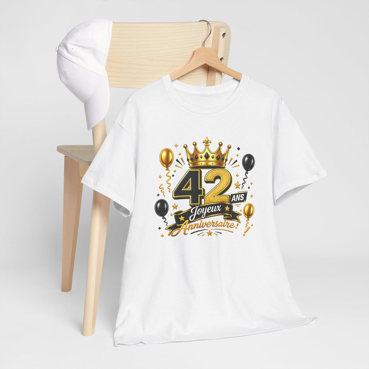 Tee Shirt Anniversaire 42 Ans Homme et Femme – Joyeux Anniversaire – Cadeau 42 Ans