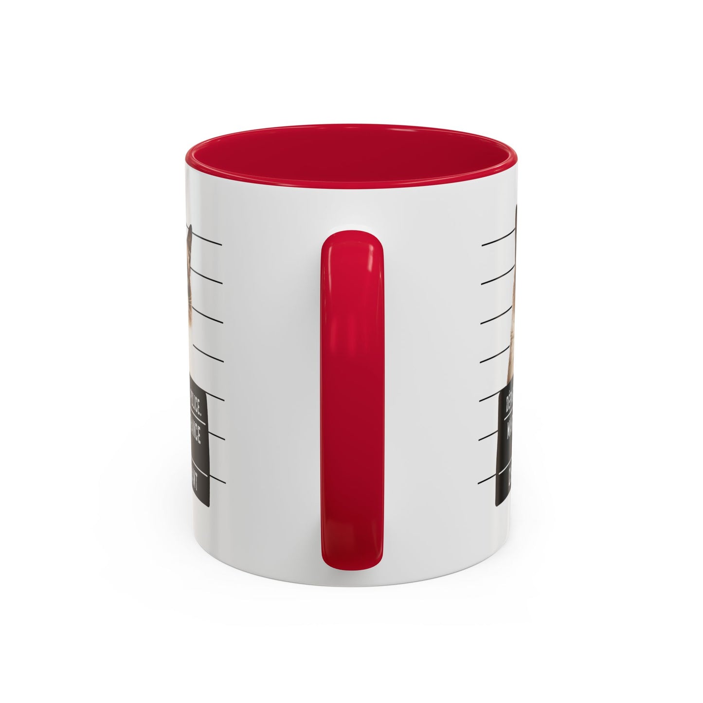 Tasse Chat Méchant Homme et Femme – Mug Chat Drôle Style Mugshot Police – Cadeau Original pour Amoureux des Chats – Céramique 325 ml