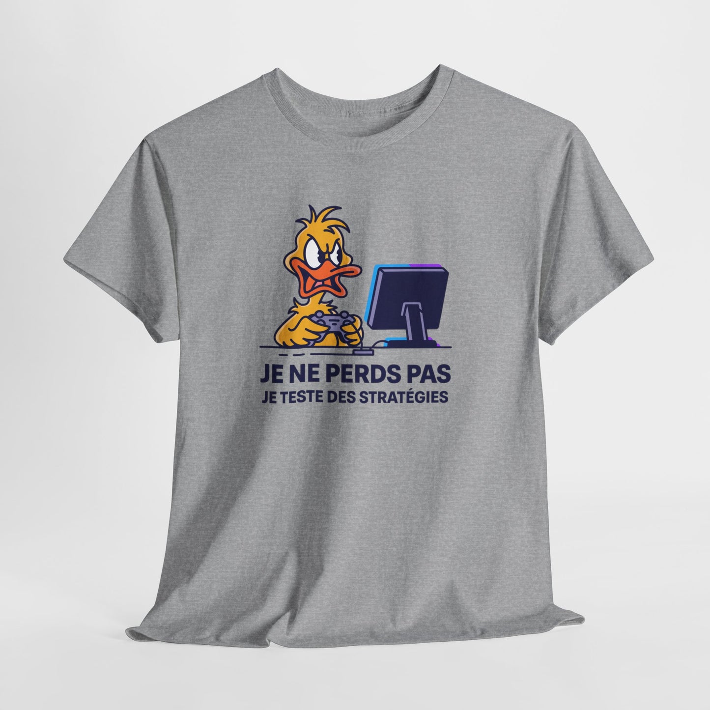 T-Shirt Gamer Humour Je Ne Perds Pas Je Teste Des Stratégies – Tee Shirt Gaming Drôle Manette Jeu Vidéo Rage Cadeau Homme Ado