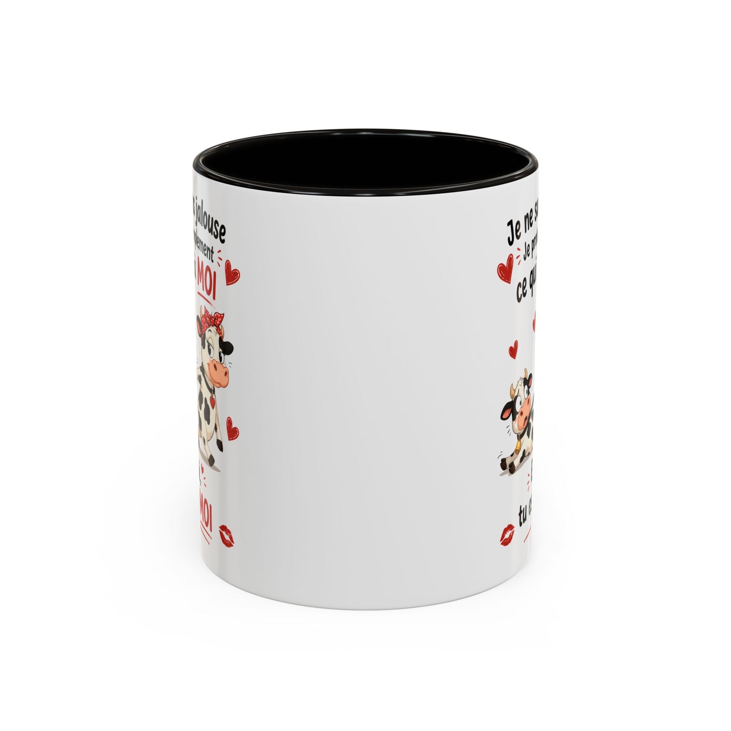 Tasse Vache Couple Humour – Mug Animaux Amoureux Drôle – Cadeau Couple Original 325ml