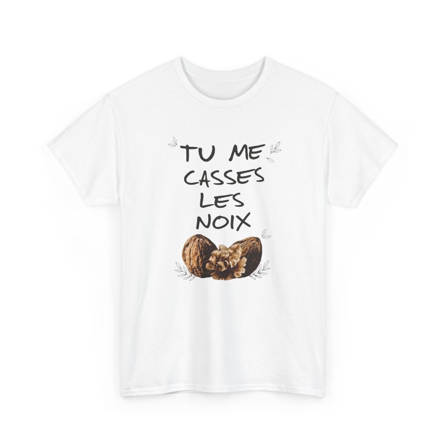 T-Shirt Humour Jeu de Mots Noix – Tee Shirt Adulte Blague Drôle – Cadeau Humoristique Homme Femme