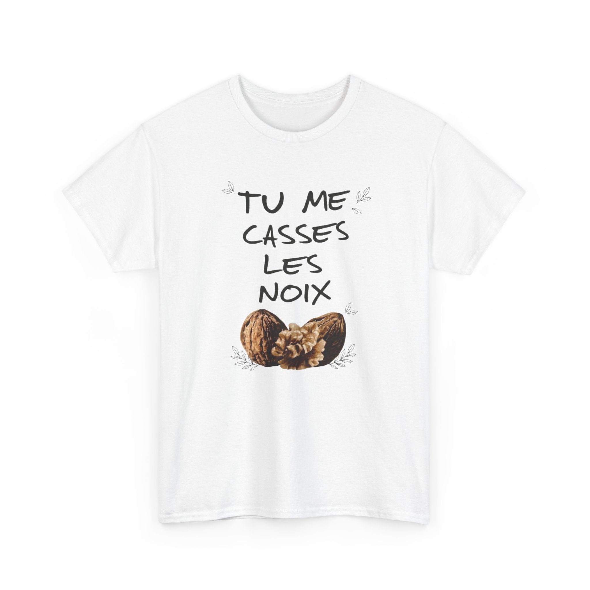 T-Shirt Humour Jeu de Mots Noix – Tee Shirt Adulte Blague Drôle – Cadeau Humoristique Homme Femme