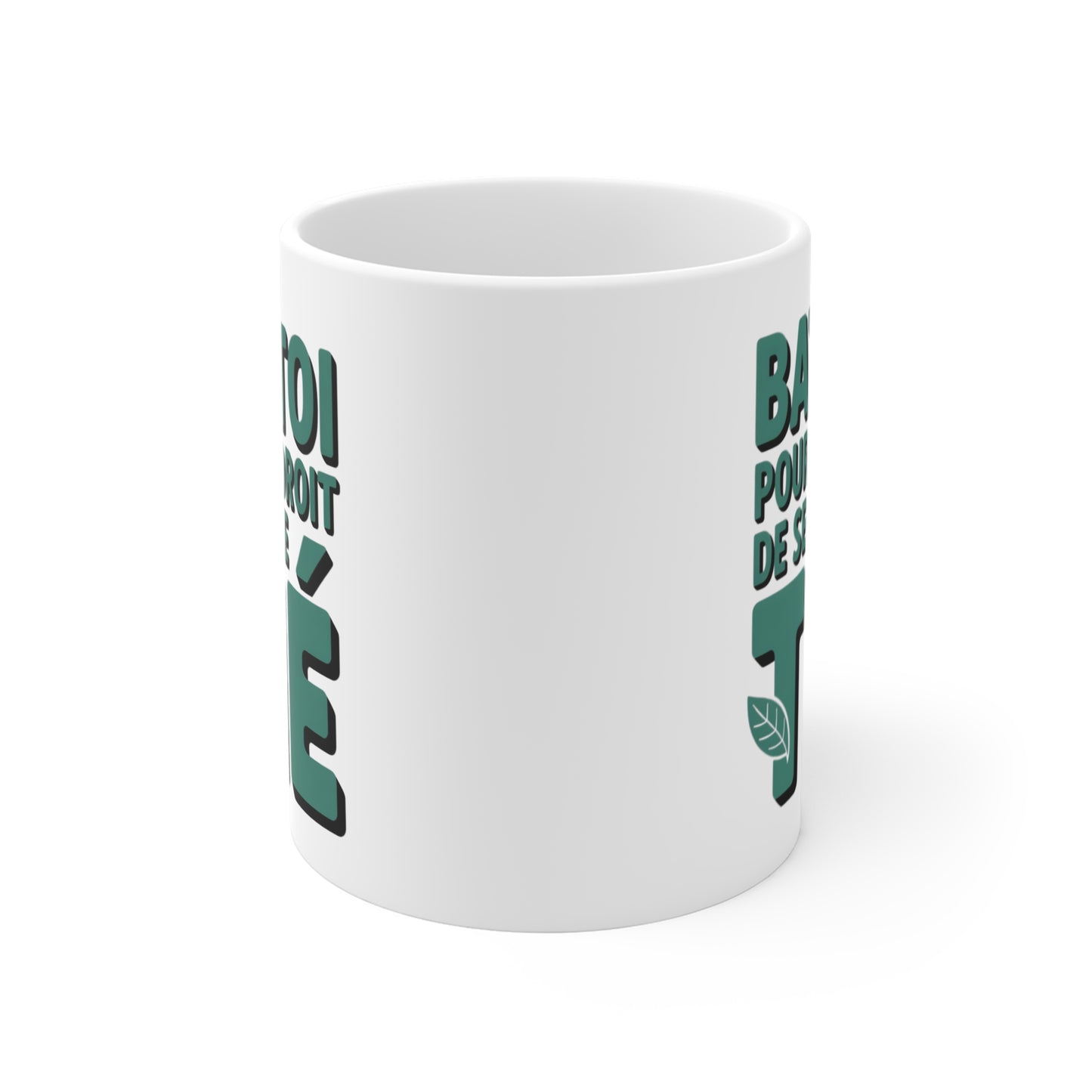 Tasse Céramique 325ml “Bats-Toi Pour Ton Droit de Servir le Thé” – Mug Humour Thé – Cadeau Amoureux du Thé