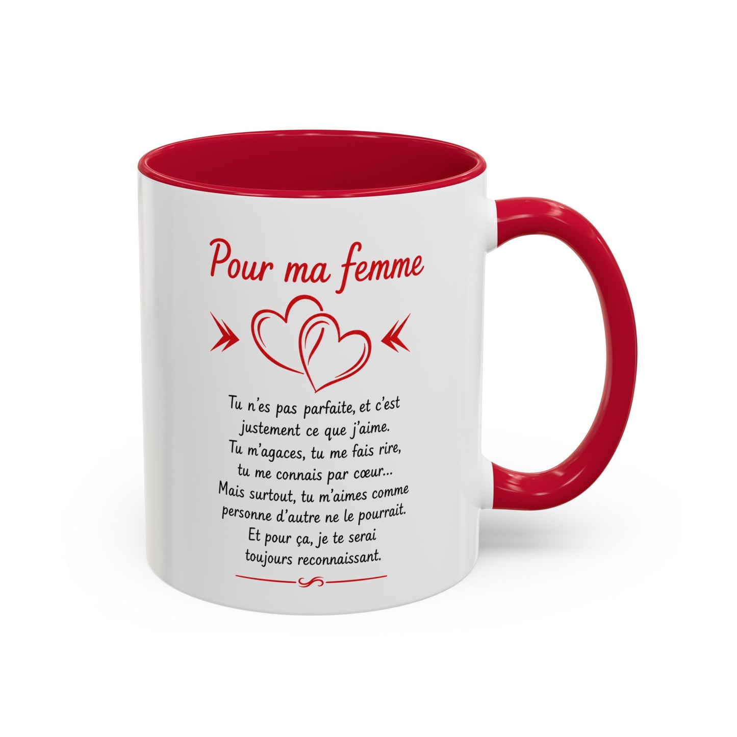 Tasse Pour Ma Femme – Mug Message d’Amour Romantique – Cadeau Femme Anniversaire Mariage Saint-Valentin 325ml