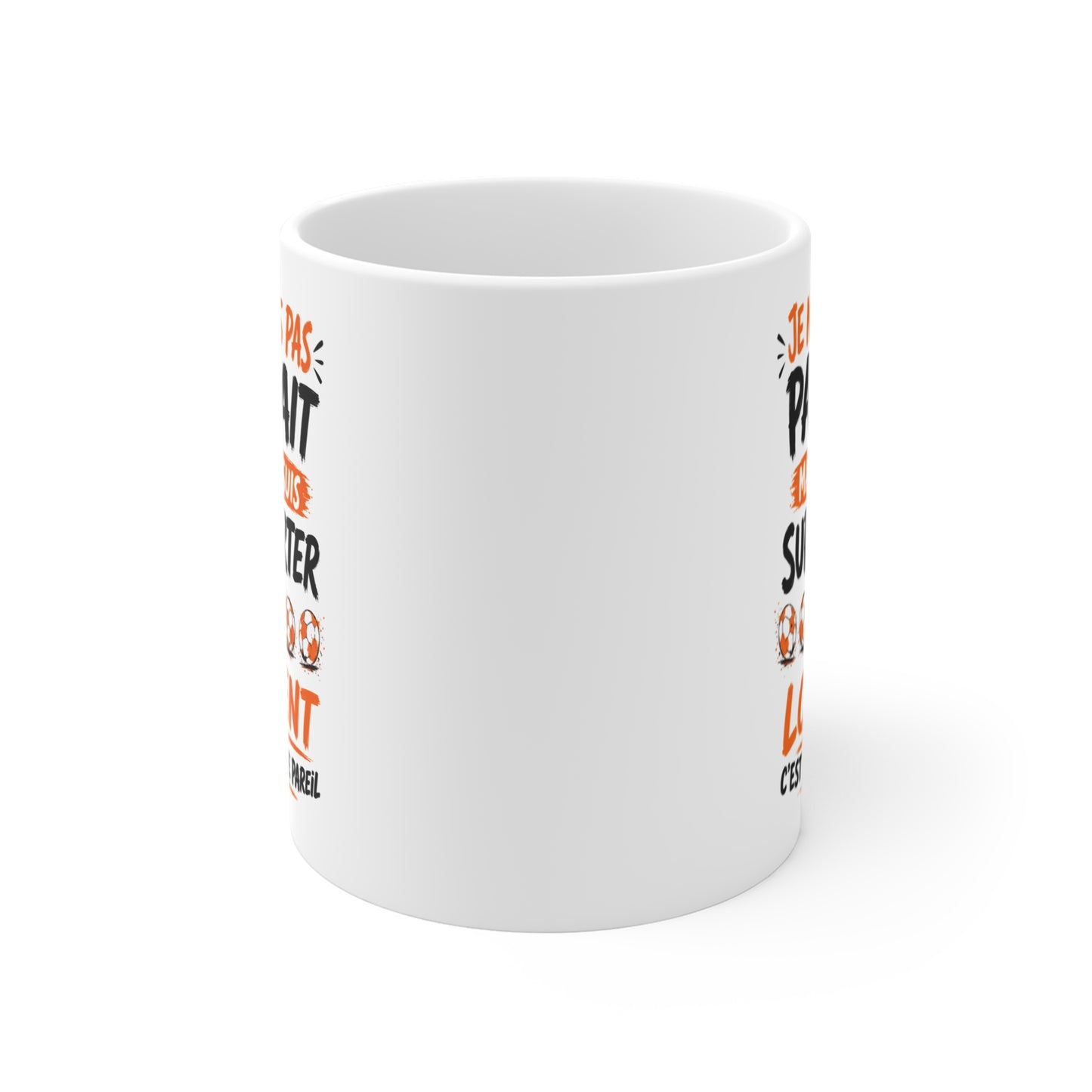 Tasse Je Ne Suis Pas Parfait Mais Je Suis Supporter De Lorient – Mug Humour Football – Cadeau Passionné de Football 325ml