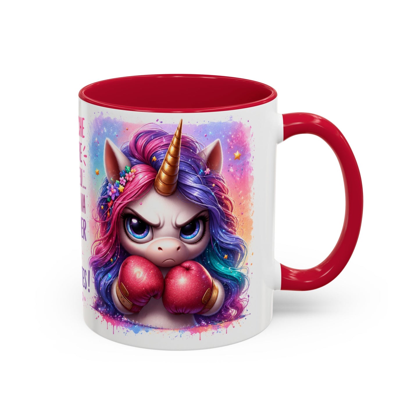 Tasse Licorne Humoristique – Mug “Approche Encore Un Peu” – Cadeau Fun Femme Fille 325ml