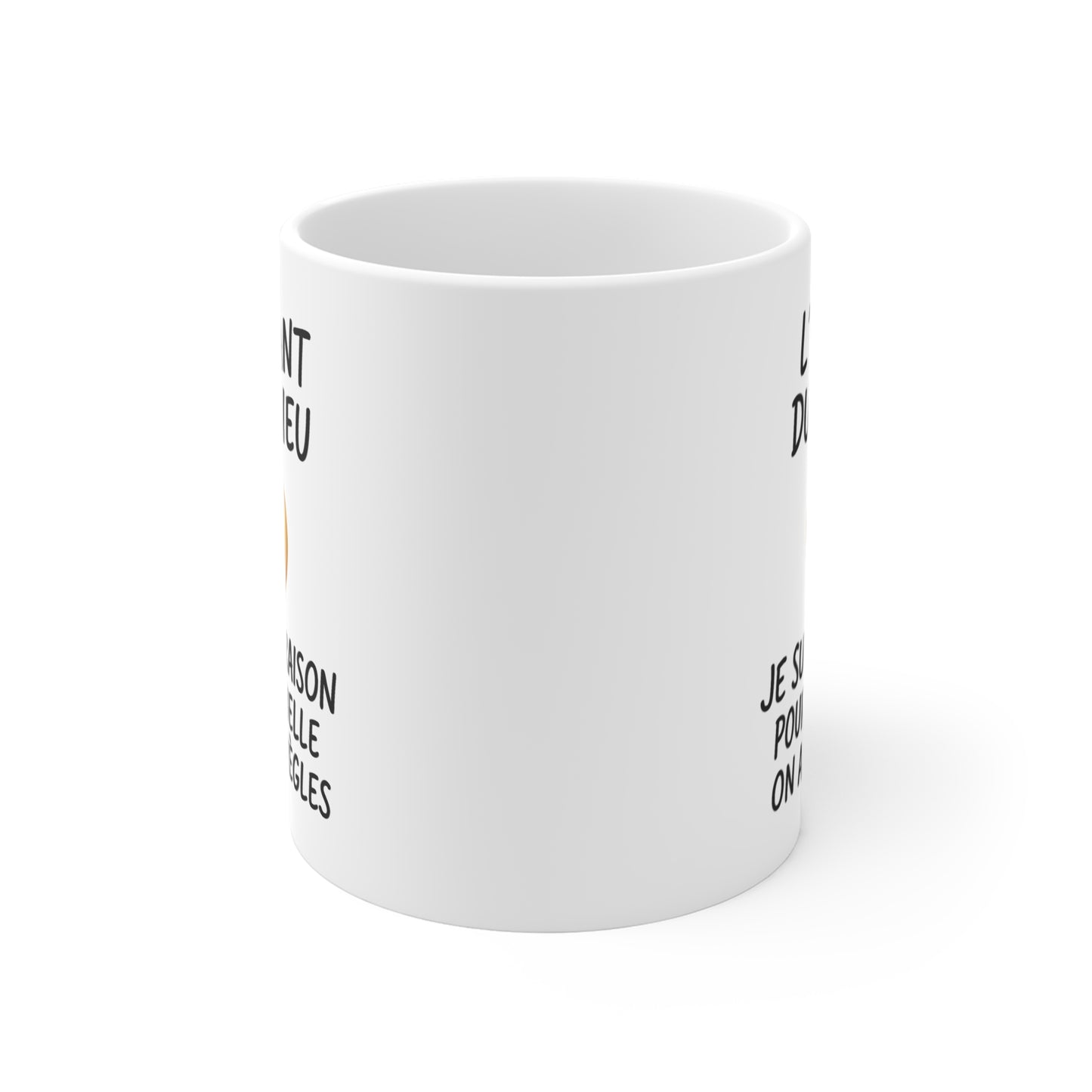 Tasse Céramique 325ml “L’Enfant du Milieu” – Mug Humour Famille Frères Sœurs – Cadeau Drôle